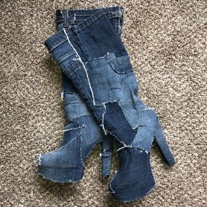 VINTAGE JEAN BOOTS Y2K STYLED